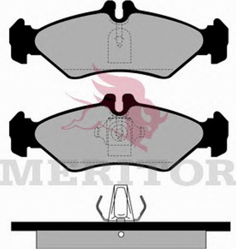 Meritor MDP1039 - Kit pastiglie freno, Freno a disco autozon.pro