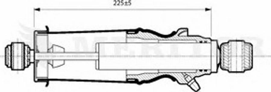 Meritor MLF5104 - Ammortizzatore, Sospensione cabina autozon.pro