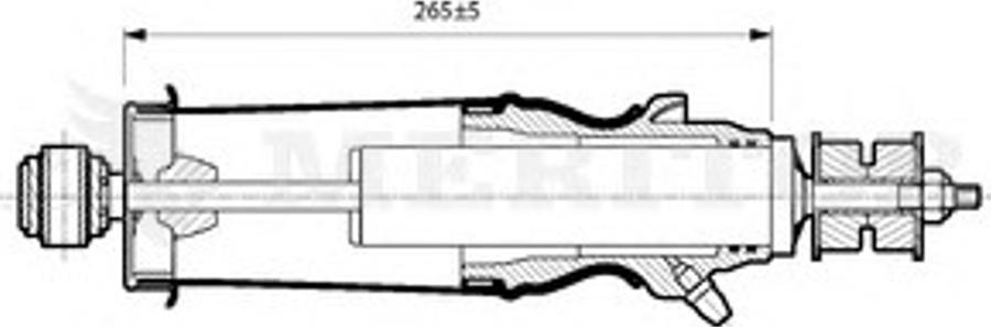 Meritor MLF5103 - Ammortizzatore, Sospensione cabina autozon.pro