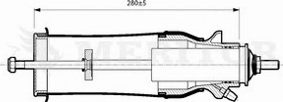 Meritor MLF5201 - Ammortizzatore, Sospensione cabina autozon.pro