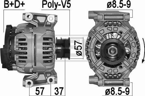 Messmer 209555A - Alternatore autozon.pro