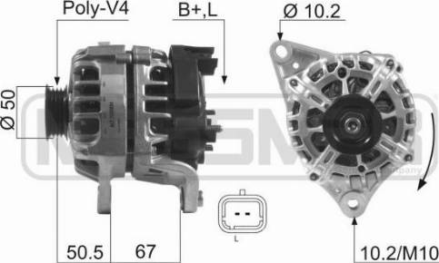 Messmer 210516A - Alternatore autozon.pro