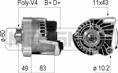 Messmer 210086R - Alternatore autozon.pro