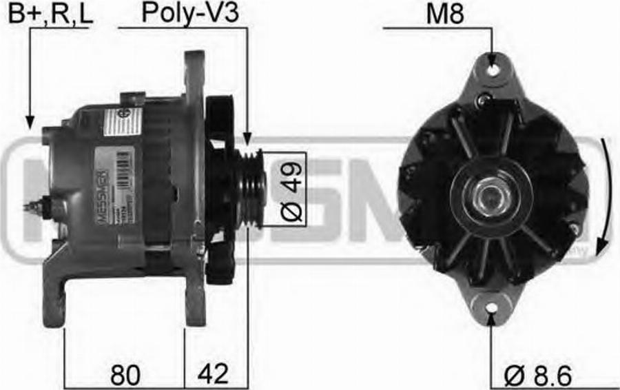 Messmer 210124 - Alternatore autozon.pro