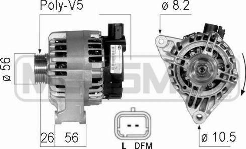 Messmer 210123A - Alternatore autozon.pro