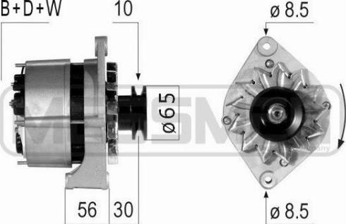 Messmer 210722A - Alternatore autozon.pro