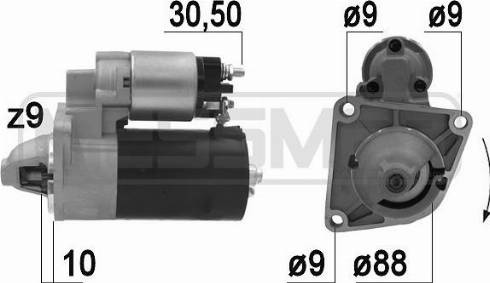 Messmer 220944A - Motorino d'avviamento autozon.pro