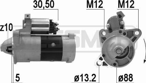 Messmer 220945A - Motorino d'avviamento autozon.pro