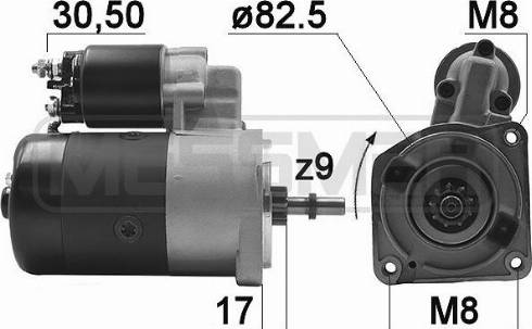 Messmer 220956A - Motorino d'avviamento autozon.pro