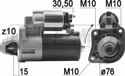 Messmer 220950A - Motorino d'avviamento autozon.pro