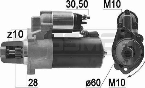 Messmer 220953A - Motorino d'avviamento autozon.pro