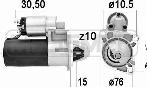 Messmer 220919A - Motorino d'avviamento autozon.pro