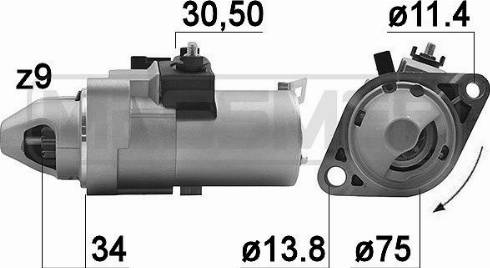 Messmer 220988A - Motorino d'avviamento autozon.pro