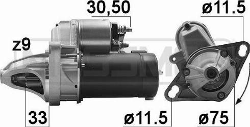 Messmer 220983A - Motorino d'avviamento autozon.pro