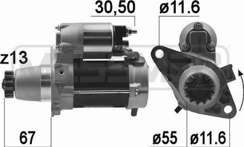 Messmer 220982A - Motorino d'avviamento autozon.pro