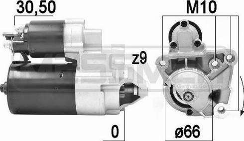 Messmer 220923A - Motorino d'avviamento autozon.pro