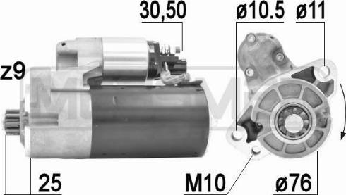 Messmer 220922A - Motorino d'avviamento autozon.pro