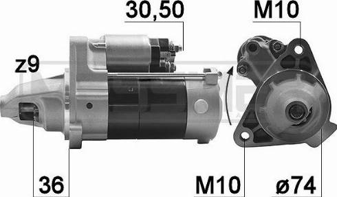 Messmer 220974A - Motorino d'avviamento autozon.pro