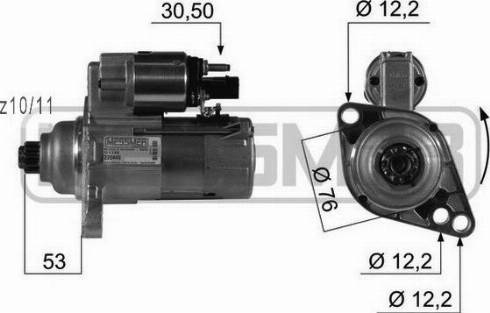 Messmer 220449A - Motorino d'avviamento autozon.pro