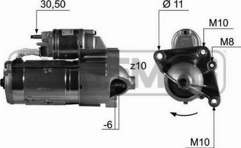 Messmer 220444A - Motorino d'avviamento autozon.pro