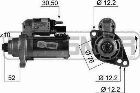 Messmer 220445A - Motorino d'avviamento autozon.pro