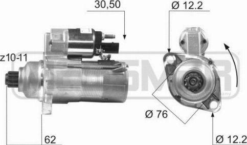 Messmer 220450A - Motorino d'avviamento autozon.pro