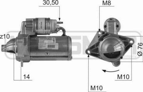 Messmer 220453A - Motorino d'avviamento autozon.pro