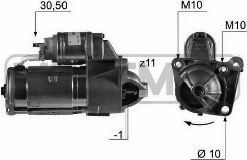 Messmer 220452A - Motorino d'avviamento autozon.pro