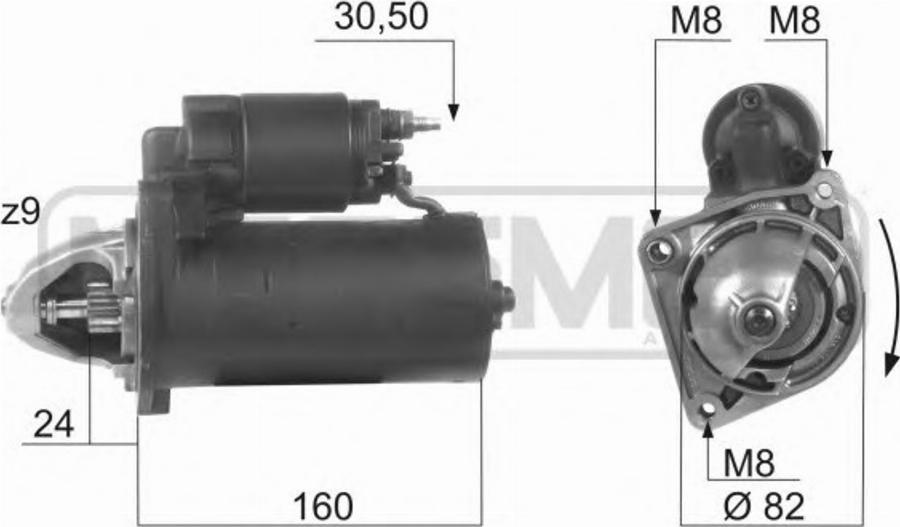 Messmer 220460 - Motorino d'avviamento autozon.pro