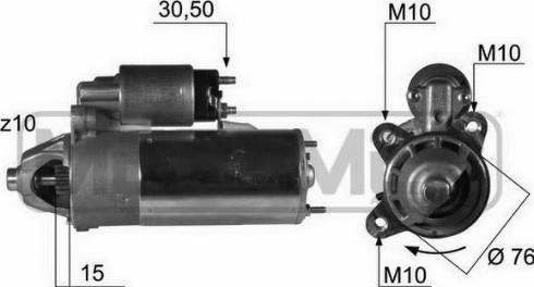 Messmer 220409A - Motorino d'avviamento autozon.pro