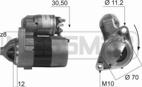 Messmer 220404A - Motorino d'avviamento autozon.pro