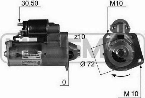 Messmer 220418A - Motorino d'avviamento autozon.pro