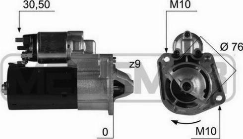 Messmer 220412A - Motorino d'avviamento autozon.pro