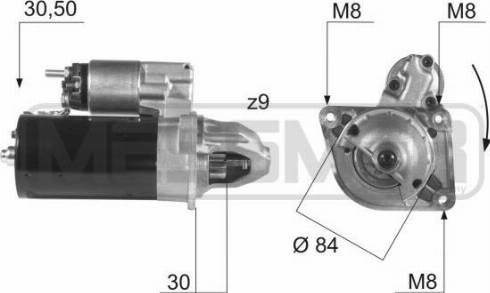 Messmer 220435A - Motorino d'avviamento autozon.pro