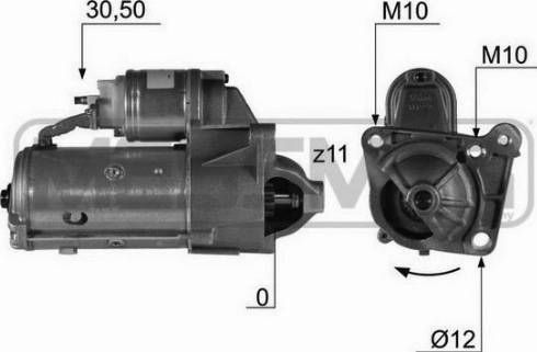 Messmer 220436A - Motorino d'avviamento autozon.pro