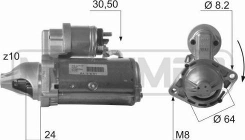 Messmer 220432A - Motorino d'avviamento autozon.pro