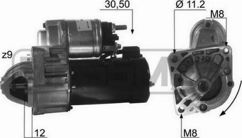 Messmer 220437A - Motorino d'avviamento autozon.pro