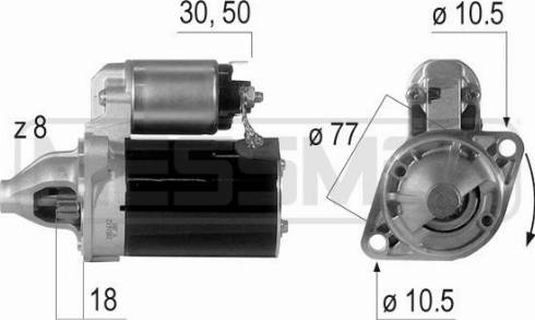 Messmer 220595A - Motorino d'avviamento autozon.pro