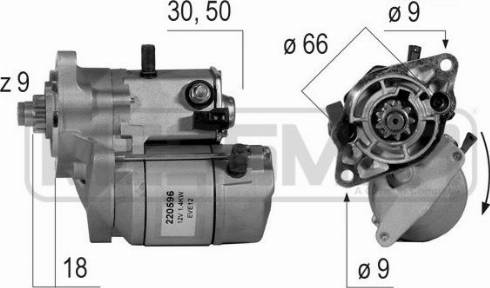 Messmer 220596A - Motorino d'avviamento autozon.pro