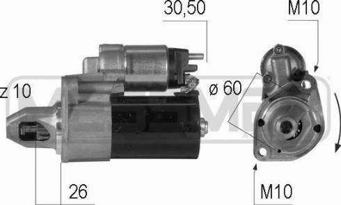 Messmer 220593A - Motorino d'avviamento autozon.pro