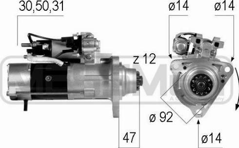 Messmer 220563A - Motorino d'avviamento autozon.pro