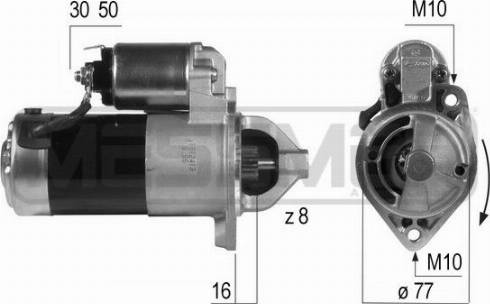 Messmer 220502A - Motorino d'avviamento autozon.pro