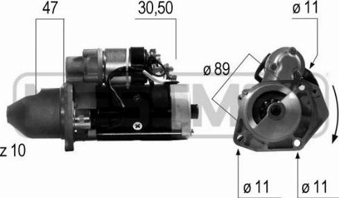 Messmer 220512A - Motorino d'avviamento autozon.pro