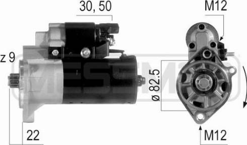 Messmer 220581A - Motorino d'avviamento autozon.pro