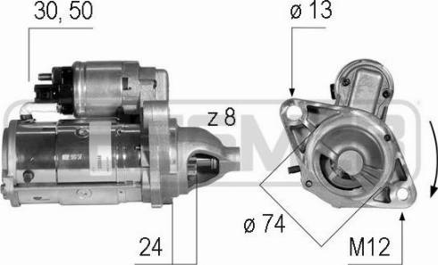 Messmer 220588A - Motorino d'avviamento autozon.pro