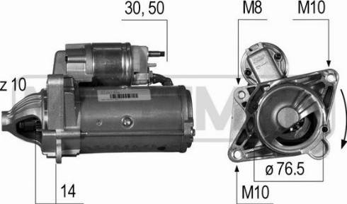 Messmer 220529A - Motorino d'avviamento autozon.pro