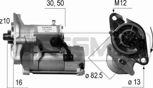 Messmer 220524A - Motorino d'avviamento autozon.pro