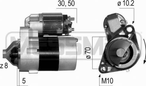 Messmer 220523A - Motorino d'avviamento autozon.pro