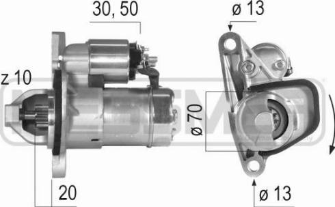 Messmer 220579A - Motorino d'avviamento autozon.pro