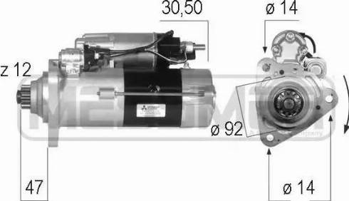 Messmer 220575 - Motorino d'avviamento autozon.pro